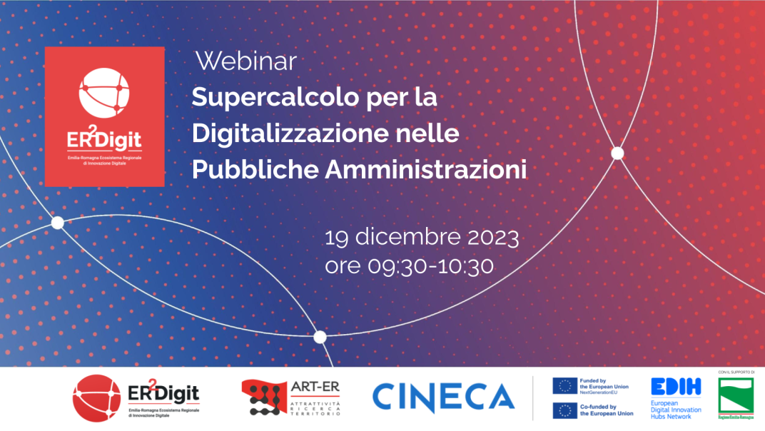 Supercalcolo per la Digitalizzazione nelle Pubbliche Amministrazioni